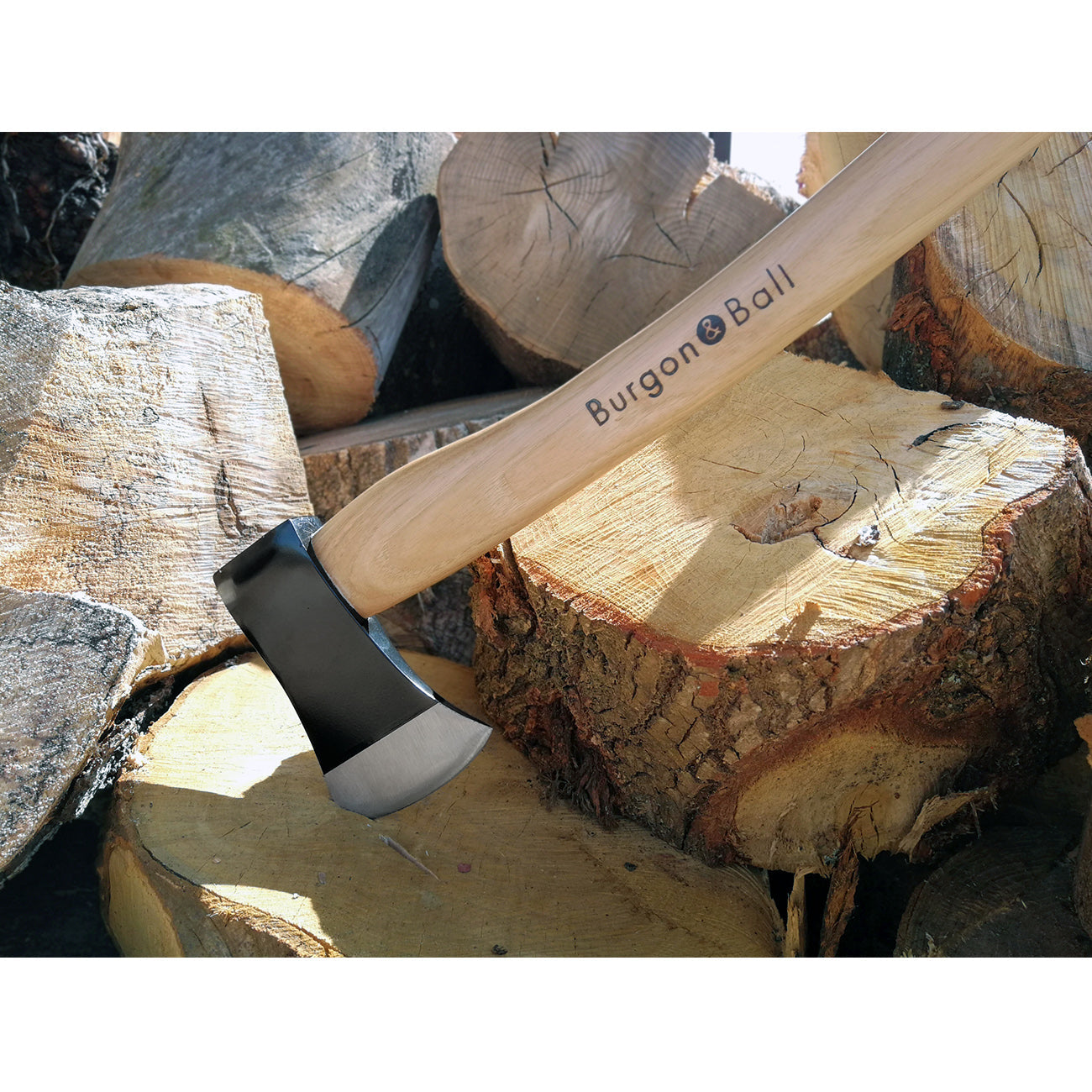 Chopping Axe with Forged Steel Head and Hickory Handle