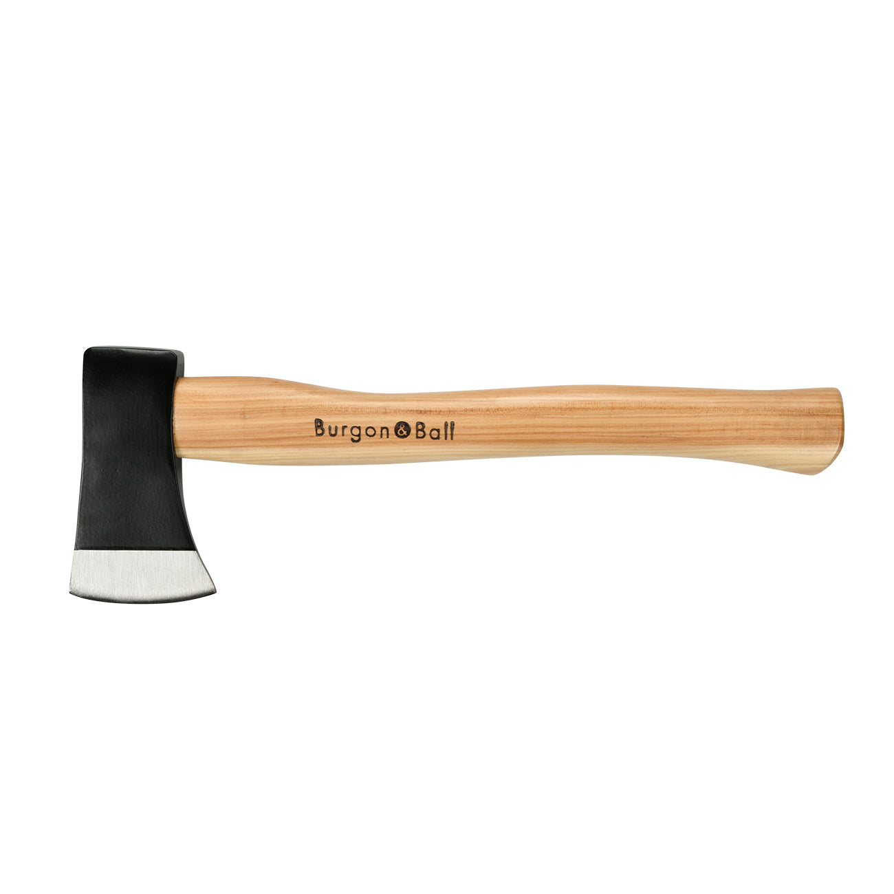 Forged High Carbon Steel Hatchet Axe with Hickory Handle and Leather Pouch