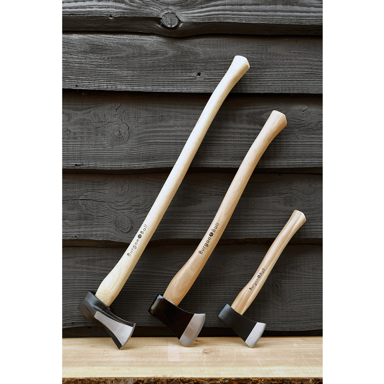 Log-Splitting Maul Forged High Carbon Steel Hickory Handle with Leather Pouch