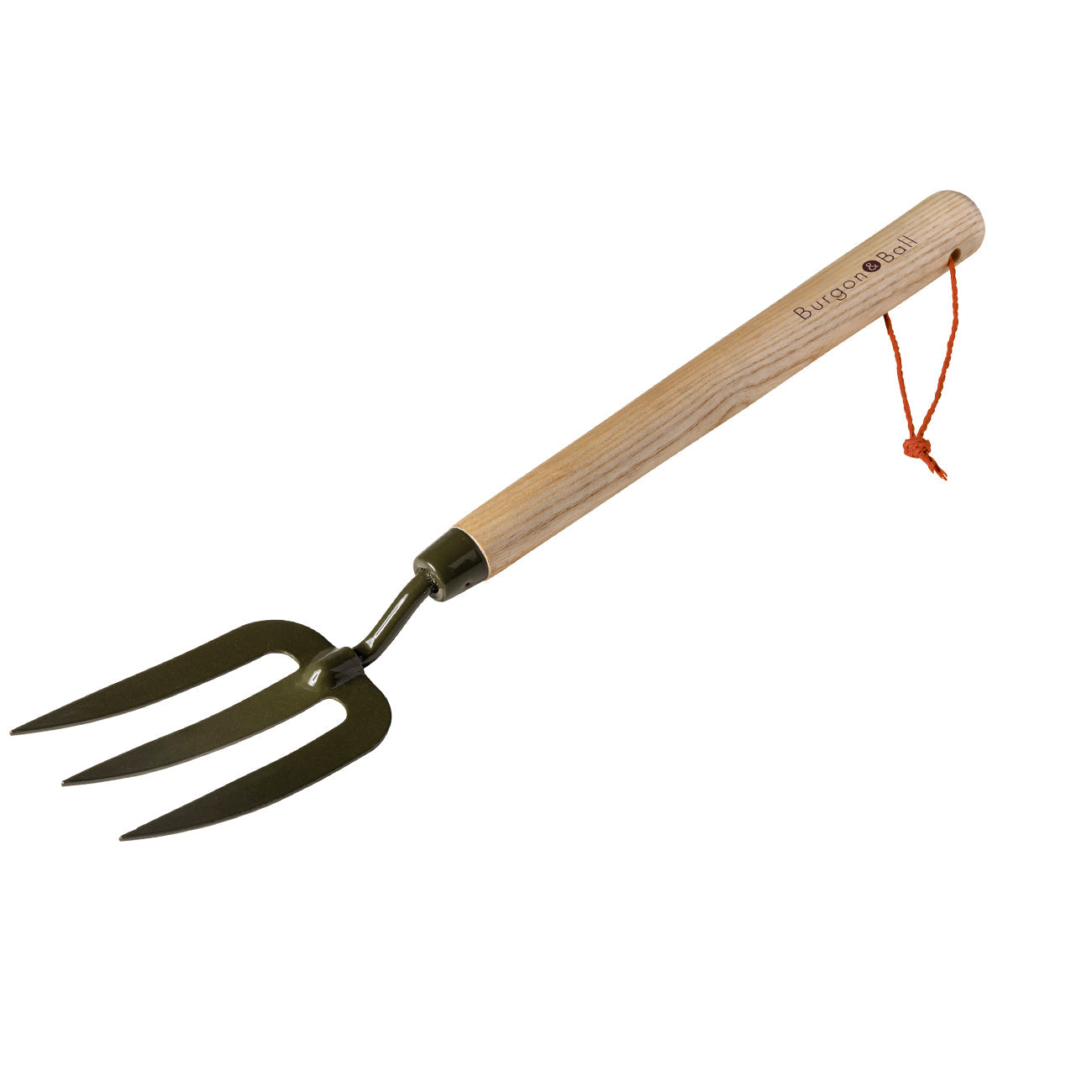 Mid Handled Garden Fork with Boron Steel Head and Ash Wood Handle