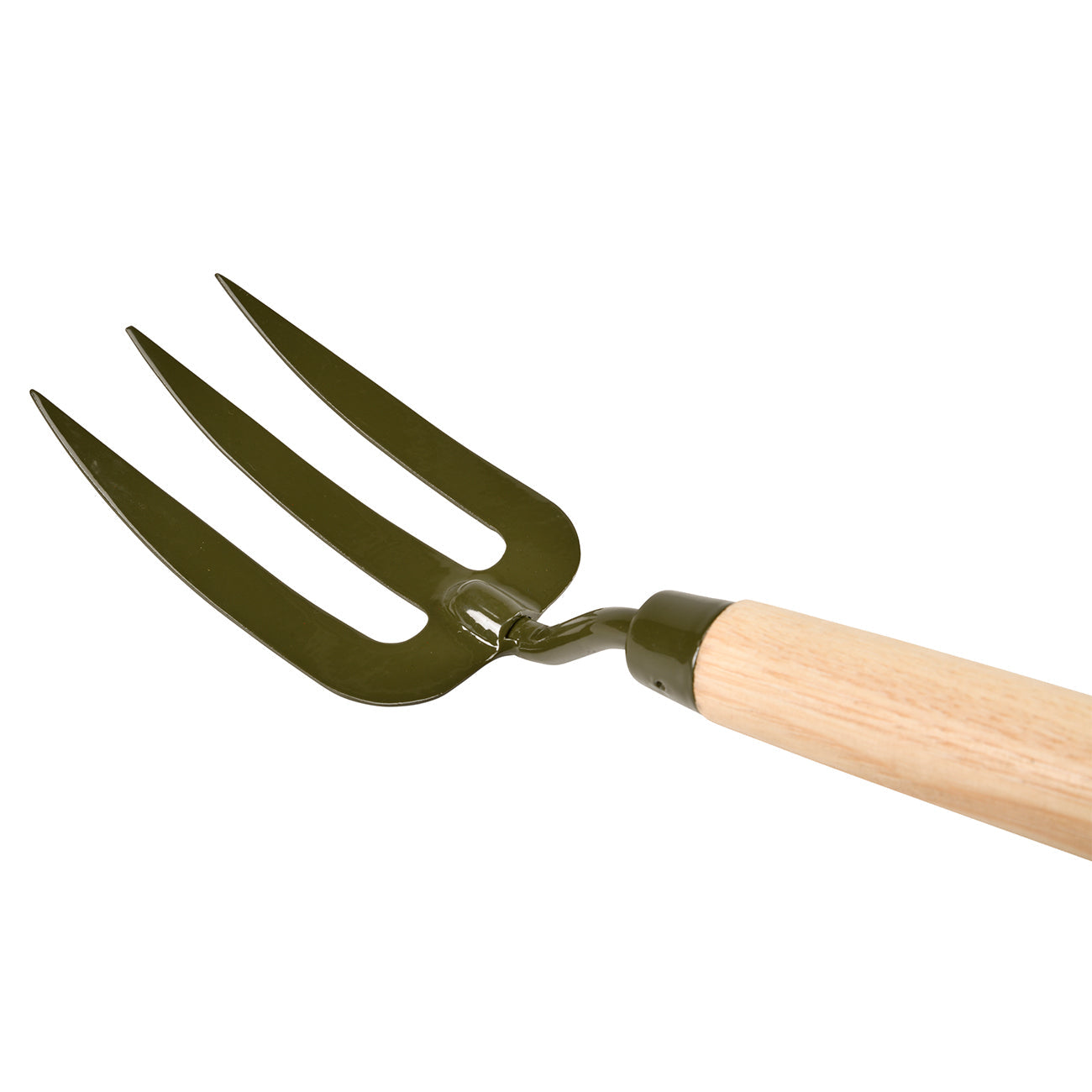 Mid Handled Garden Fork with Boron Steel Head and Ash Wood Handle