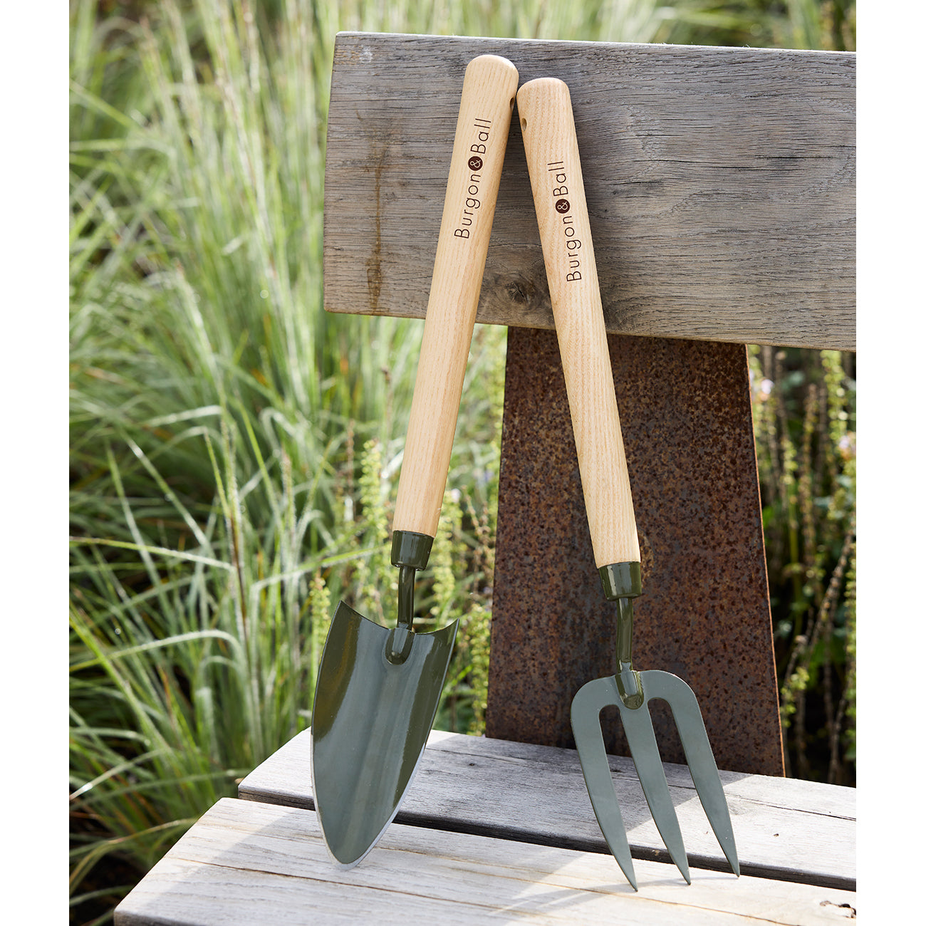 Mid Handled Garden Fork with Boron Steel Head and Ash Wood Handle