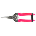 Pink Fluorescent Flower and Fruit Snip with Scissor Action Hardened Steel Blade
