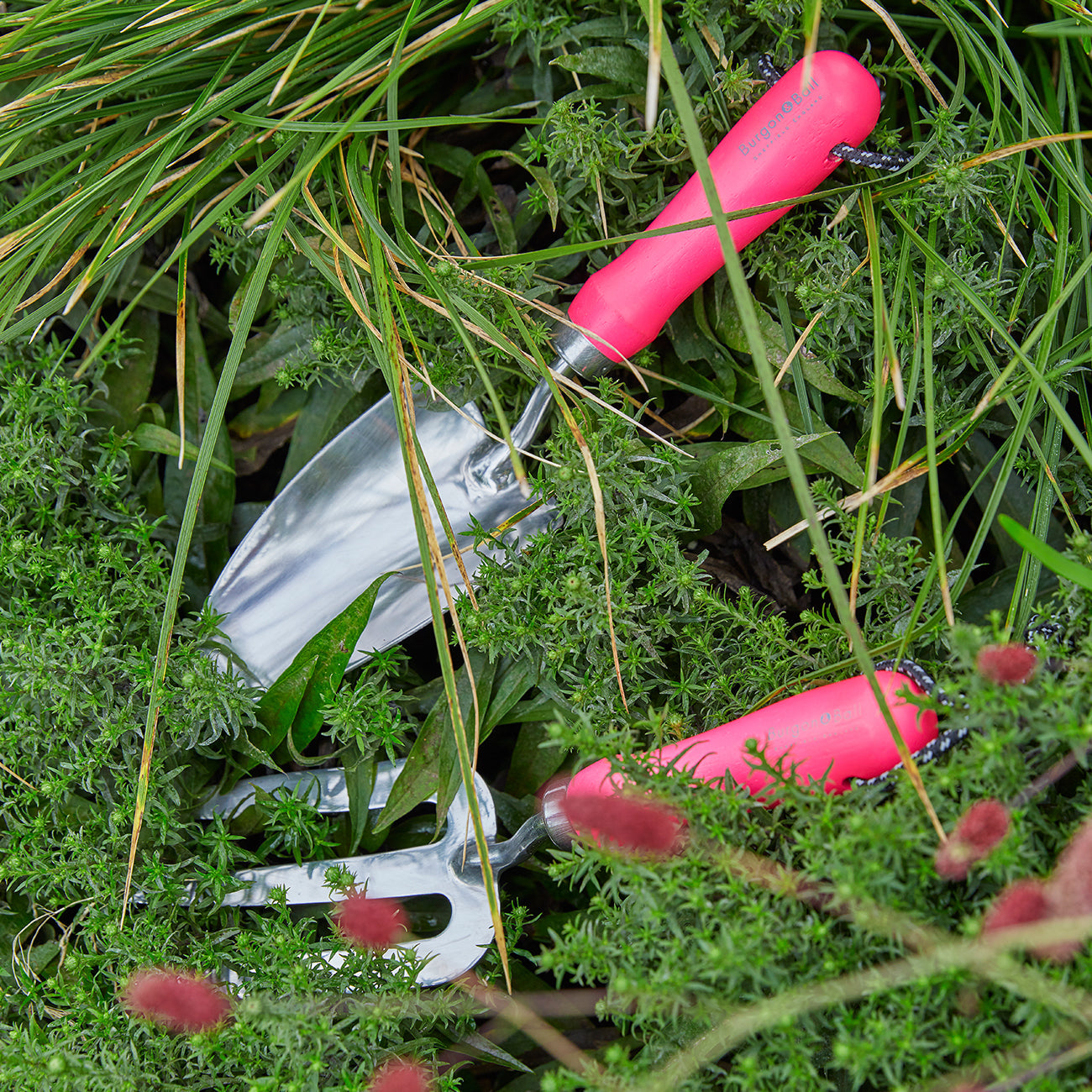 Pink Stainless Steel Hand Trowel for Garden Planting and Digging