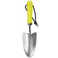 Yellow Stainless Steel Hand Trowel with Ergonomic Wooden Handle for Garden Planting