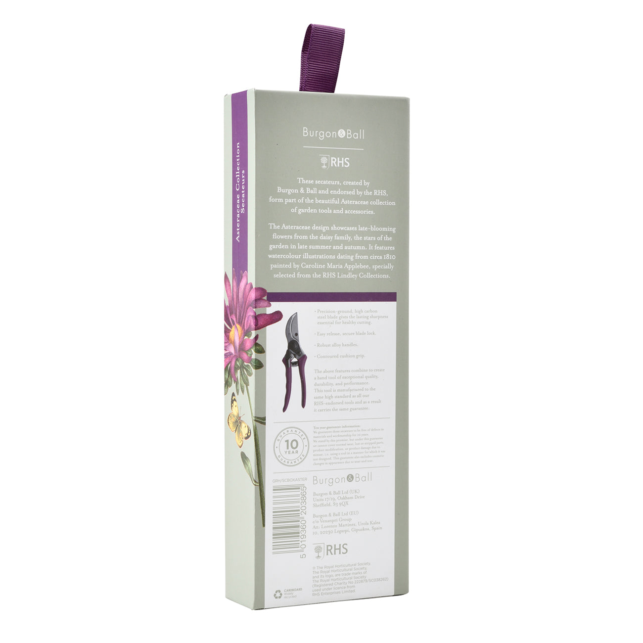 Floral Bypass Secateur with Gift Box for Garden Pruning