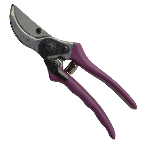 Bypass Secateur with Coloured Comfort Grip Handles Purple Garden Tool