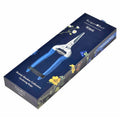 Stainless Steel Scissor Action Garden Snip with Navy Blue Floral Handle