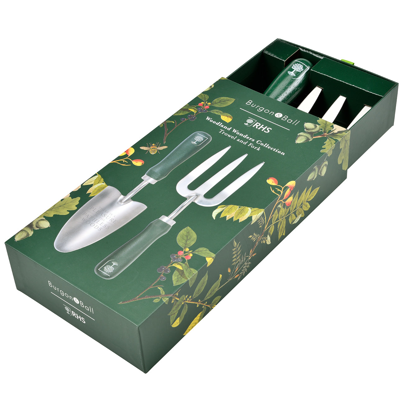 Stainless Steel Trowel and Fork Set with FSC Hardwood Handle