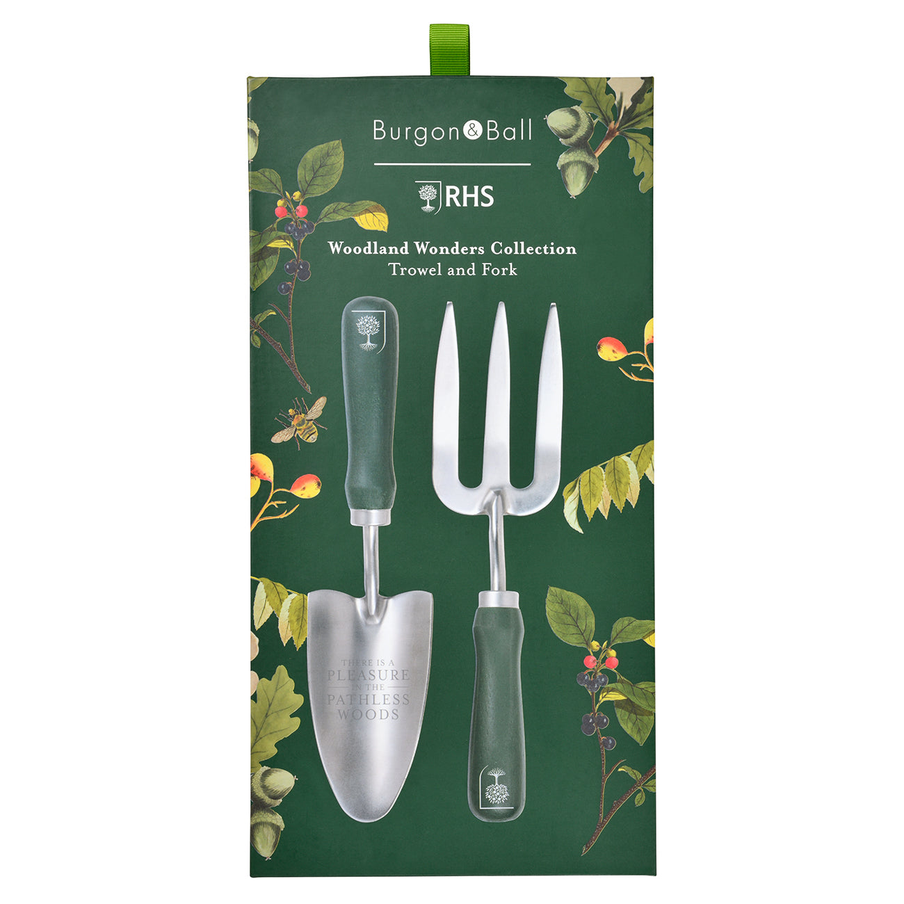 Stainless Steel Trowel and Fork Set with FSC Hardwood Handle