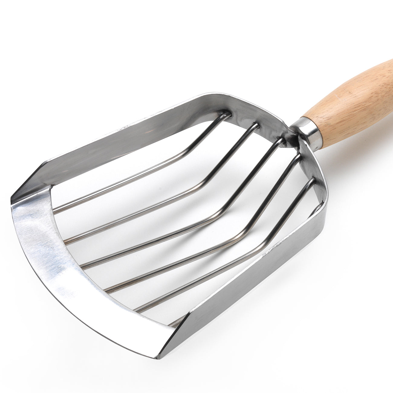 Stainless Steel Mid Handle Potato Harvesting Scoop for Container Garden