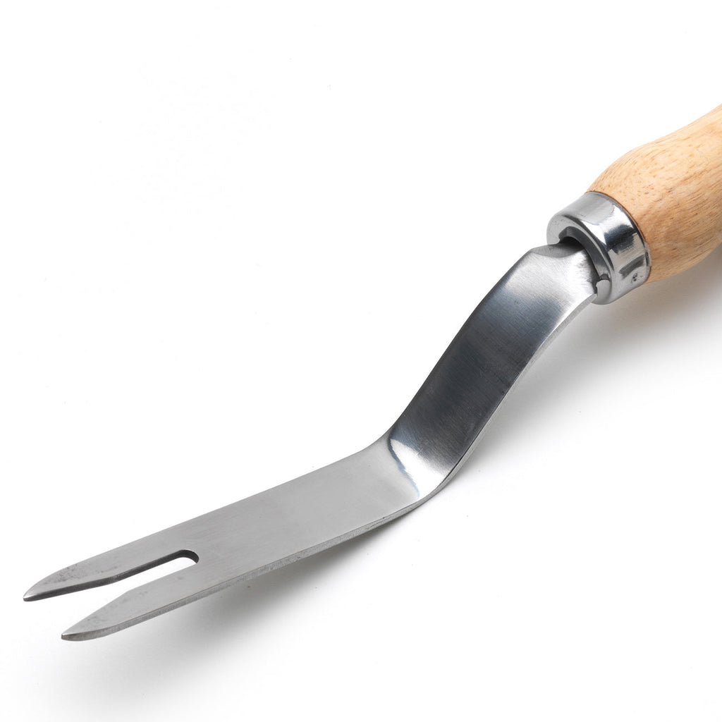 Stainless Steel Daisy Grubber Weeding Tool with Hardwood Handle