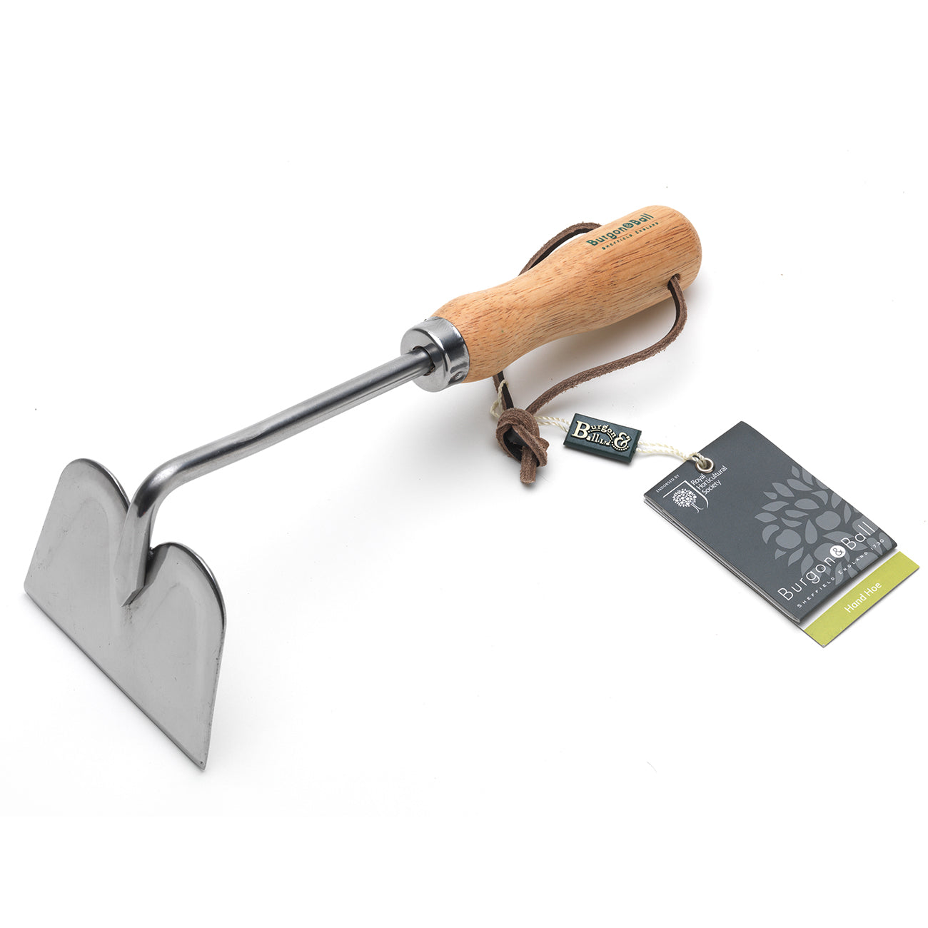 Stainless Steel Hand Hoe with FSC Hardwood Handle for Weeding and Cultivation