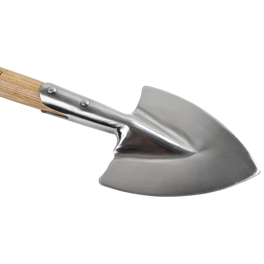 Stainless Steel Mid-Handled Perennial Spade for Dividing Plants
