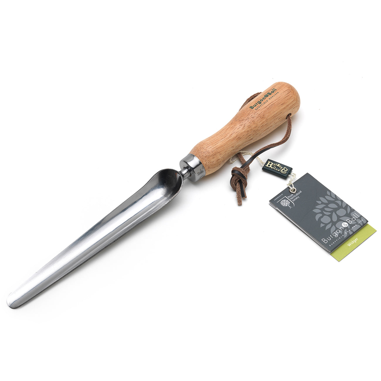 Stainless Steel Widger Planting Transplanting Tool with Leather Hanging Cord
