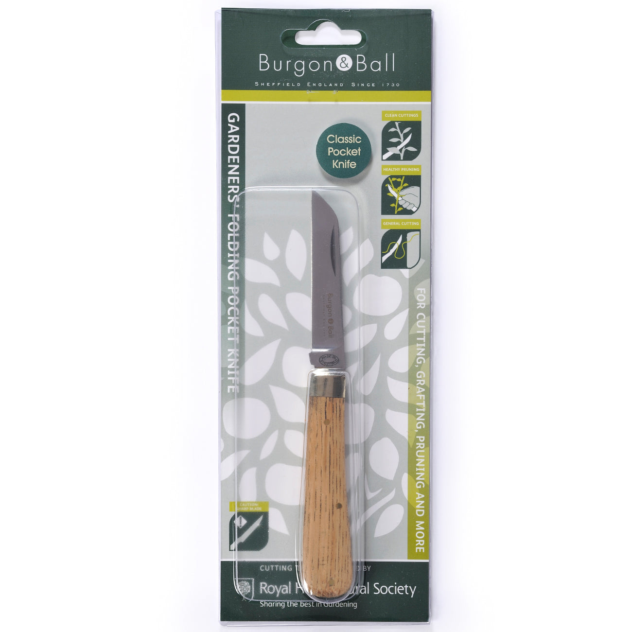 Classic Pocket Knife Folding High Carbon Steel Oak Handle Brass