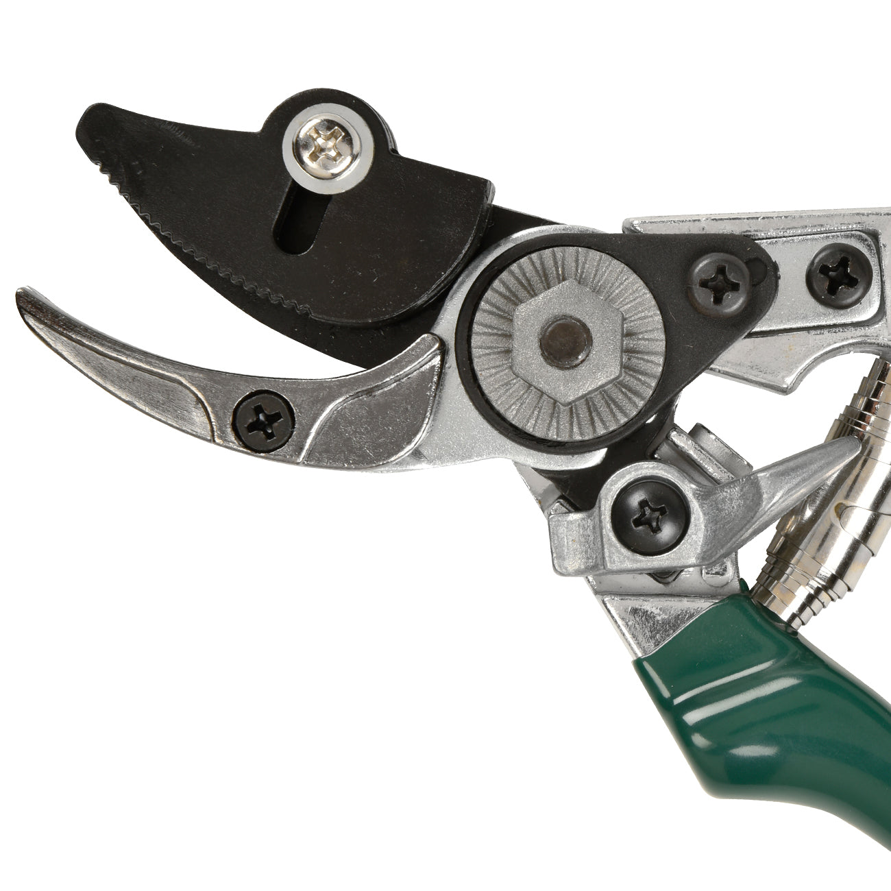 Bypass Rose Pruner Cut and Hold Secateur Green Handle Garden Tool