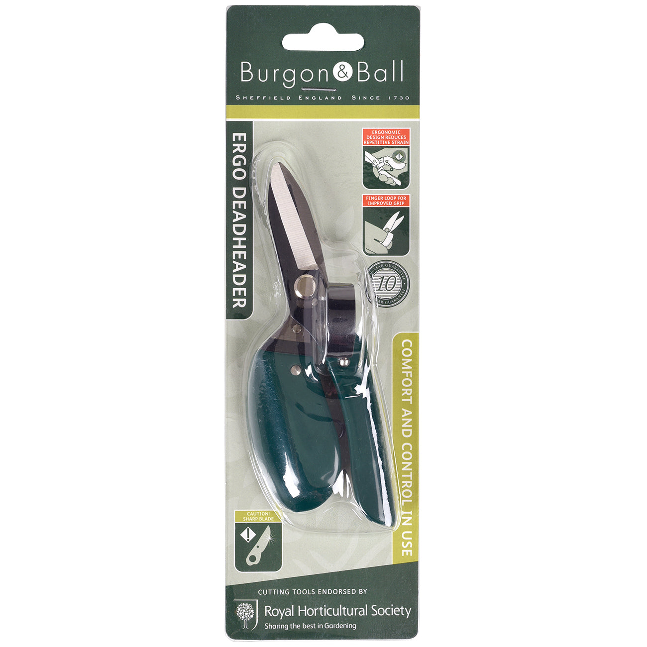 Ergonomic Deadheader Pruner with Index Finger Loop for Comfortable Deadheading
