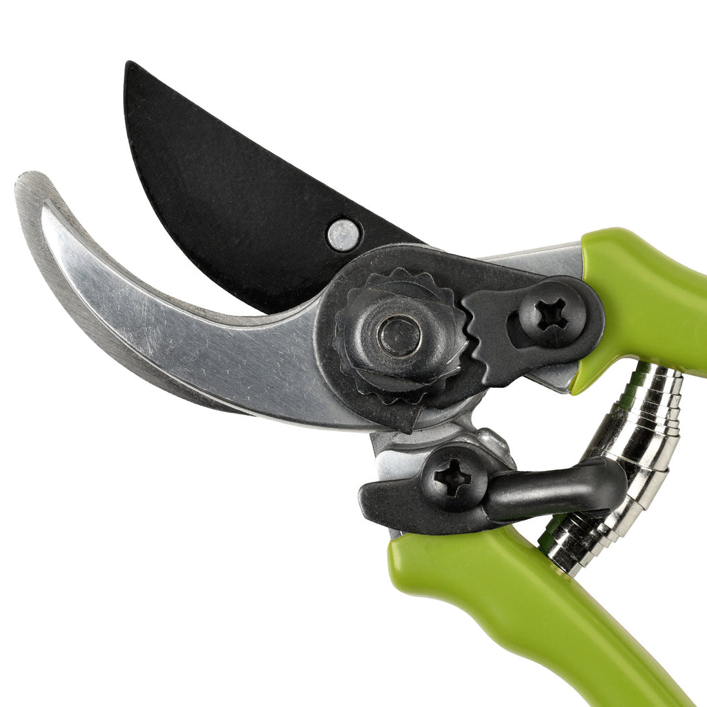 Micro Secateur Green Handle Bypass Action Pruning Shears