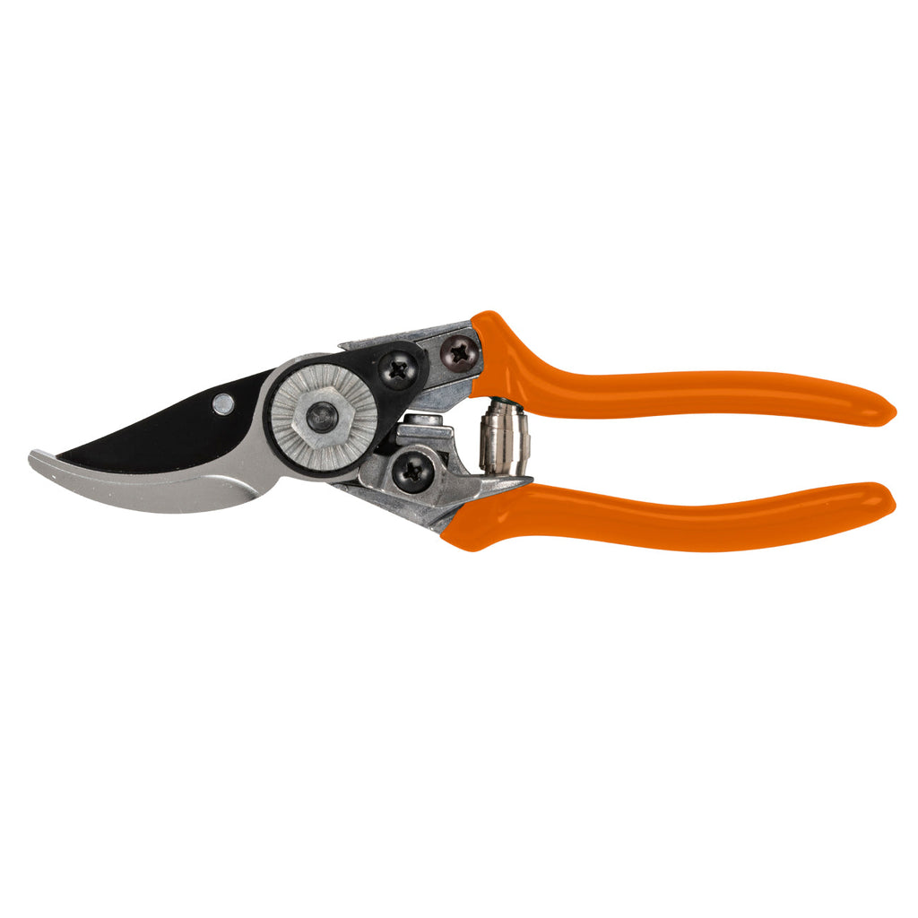 Compact Bypass Secateurs Terracotta Grip Small to Medium Hands Garden Tool