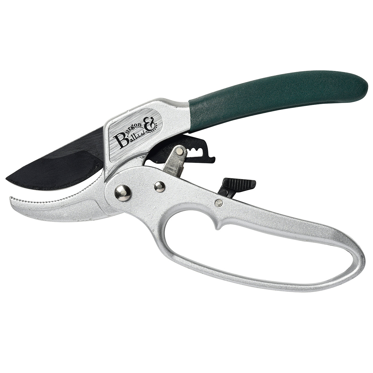 Ratchet Pruner Anvil Action Garden Cutting Tool for Thick Stems