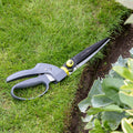 Single-Handed Grass Shear with Rotating Blades for Lawn Edging