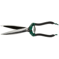 Single-Handed Shrub Shear with Long Blades Green Steel Handle