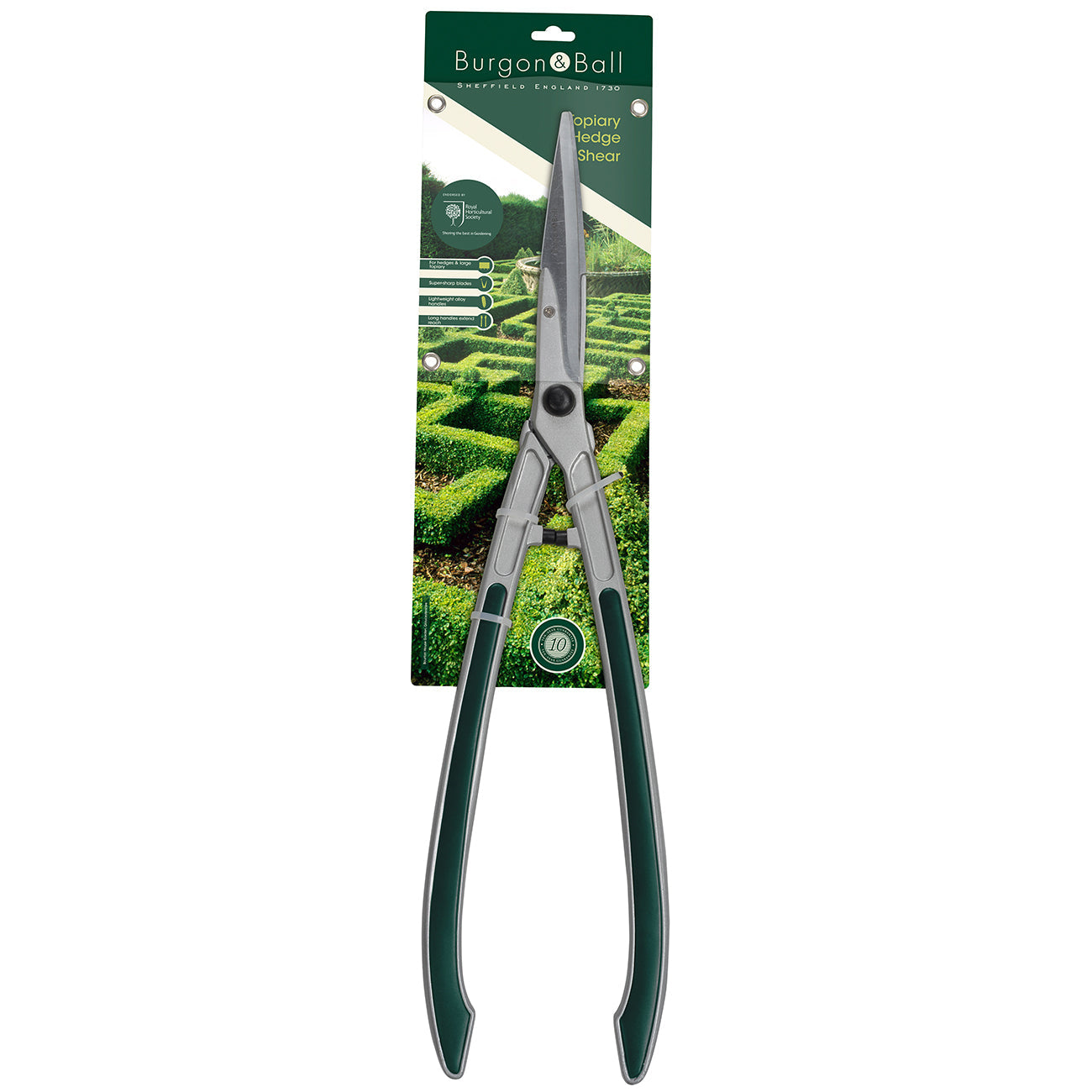 Topiary Hedge Shears Two-Handed Aluminium Lightweight Garden Trimming Shears
