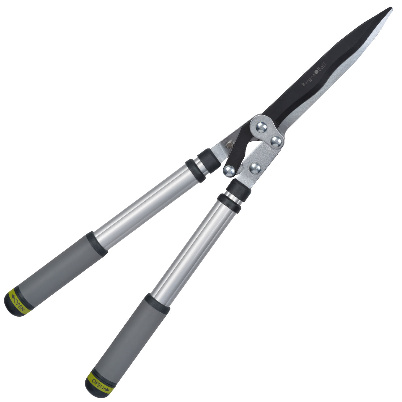 Telescopic Wavy Edged Hedge Shear with Compound Action Blades