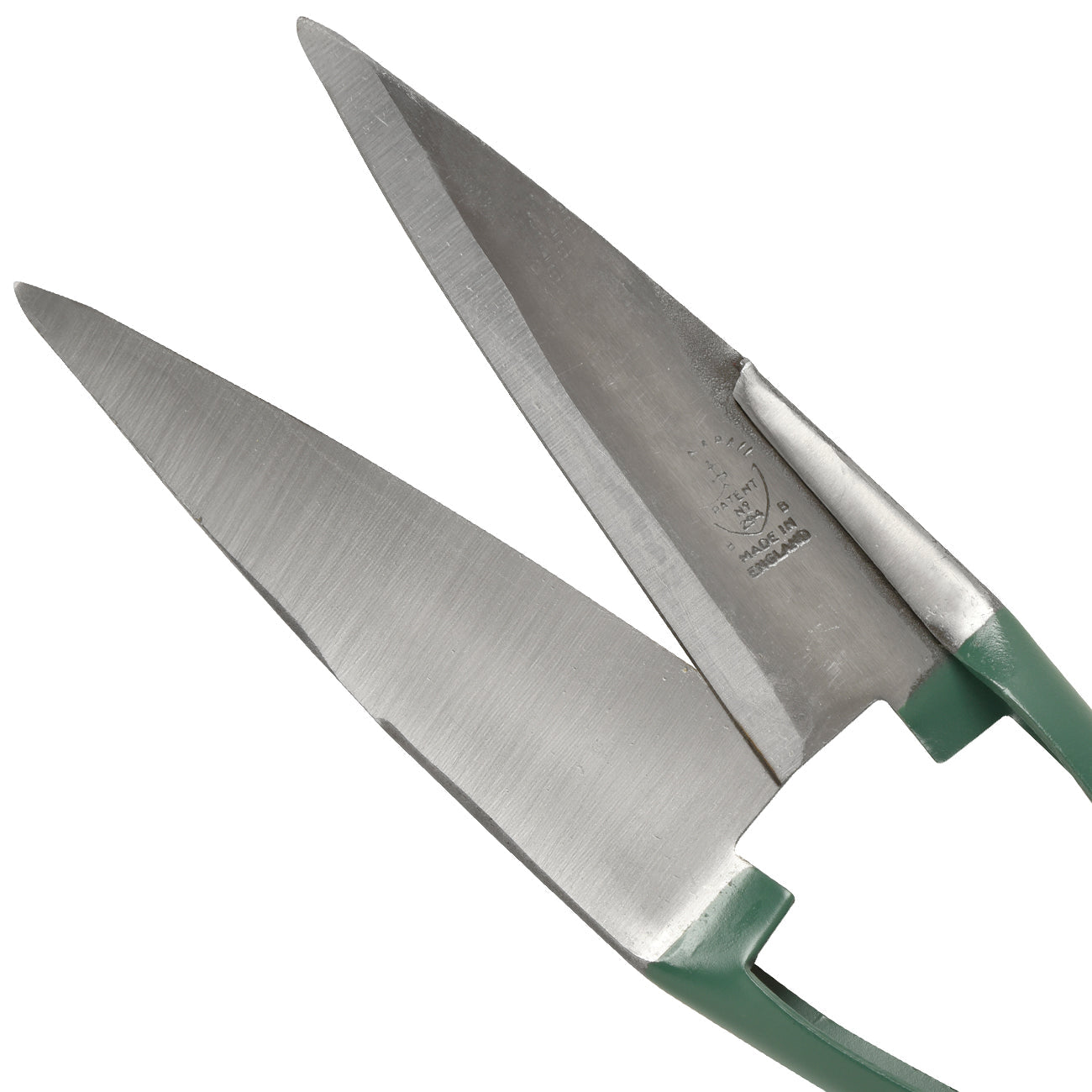 Large Topiary Trimming Shears with Angled Blades Racing Green Handles