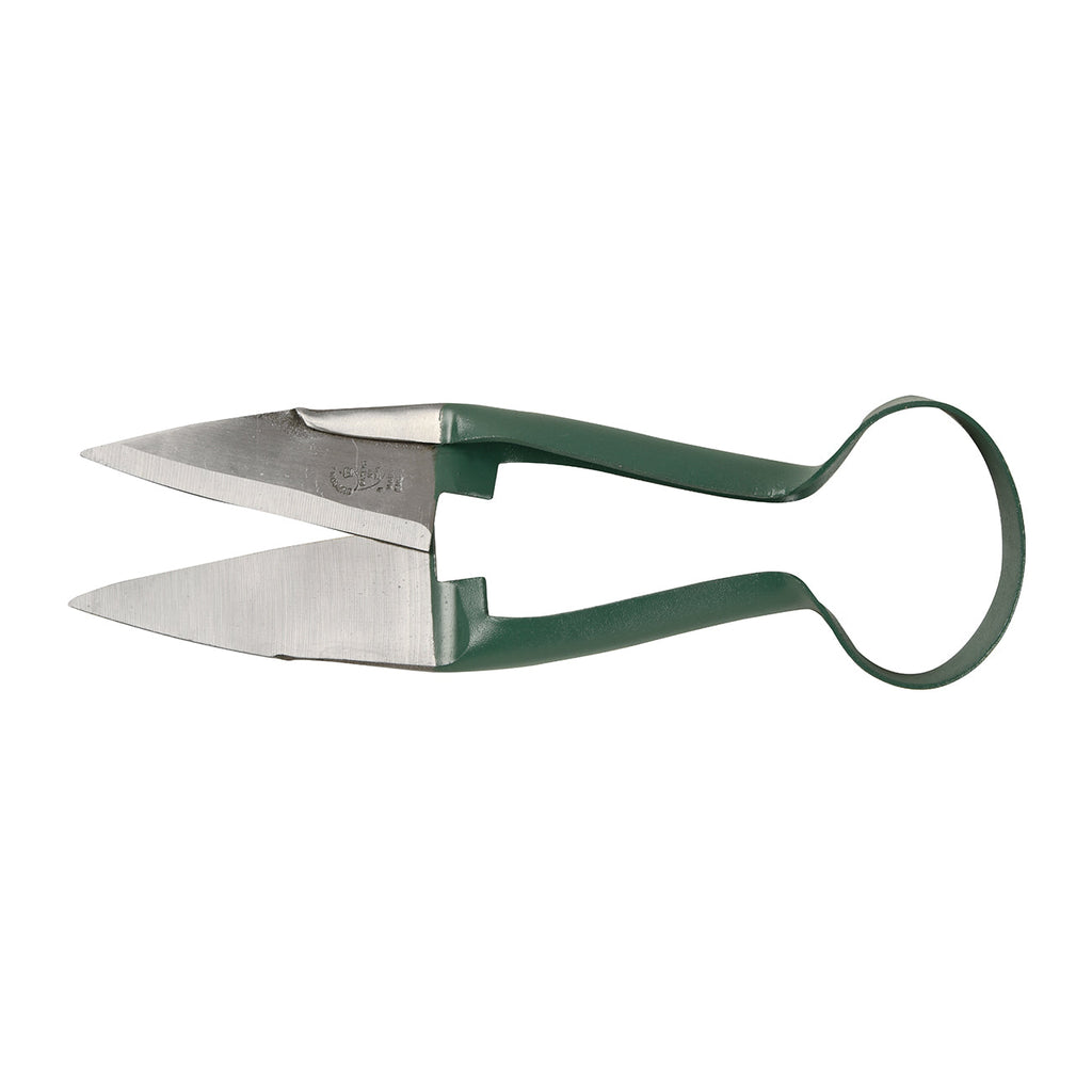 Small Topiary Trimming Shears with Racing Green Handles for Precision Gardening