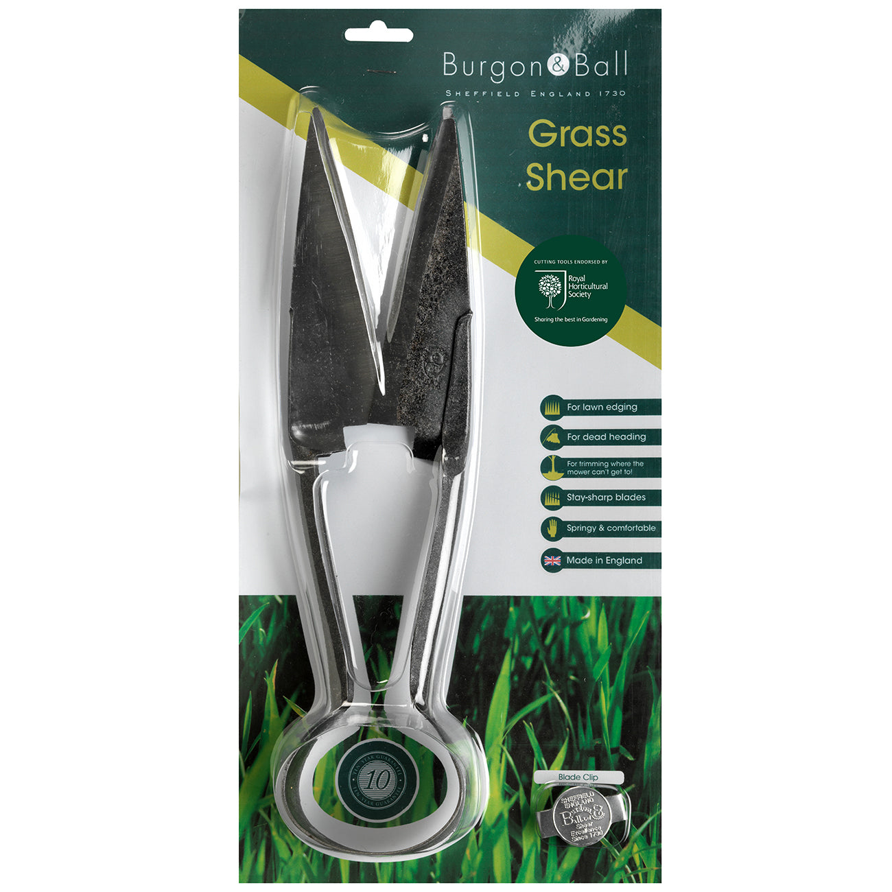 Grass Shear Hand Forged Carbon Steel Blades Lawn Edging Trimming Tool